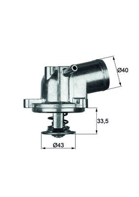 TERMOSTAT 87 °C MERCEDES M111 W202 C208 W124 W210 W163 KLIMALI - MAHLE - OEM A1112000915