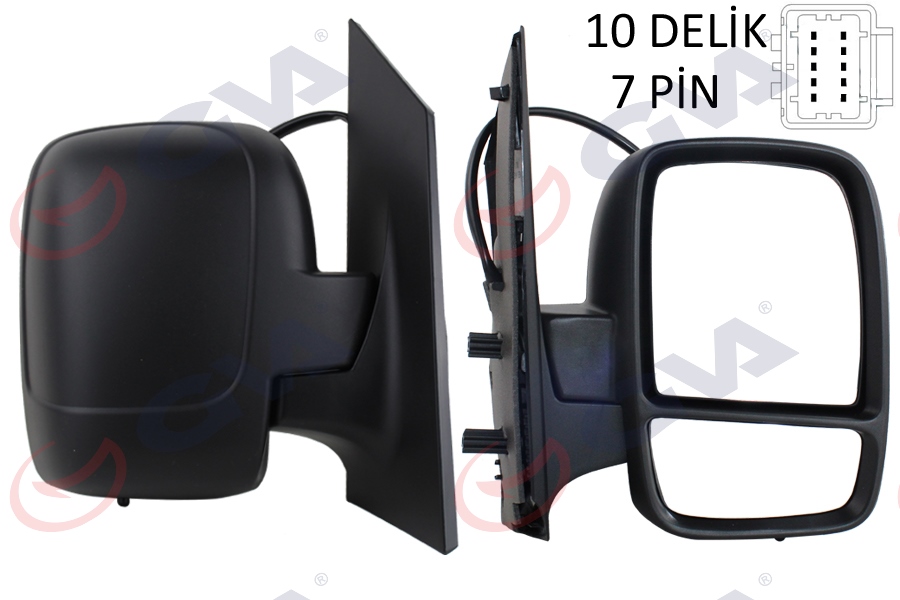 DIŞ DİKİZ AYNASI SAĞ SCUDO-EXPERT 07> ELEKTRİKLİ+ISITMALI+SENSÖRLÜ+KONVEKS 7 FİŞ VM-6116EHSR - GVA - OEM 8153.K7