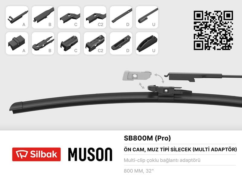 800MM ABCC2D TİP KOLLARA UYGUN SİLECEK SÜPÜRGESİ