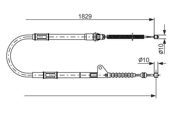 FREN TELİ. 1829 MM - BOSCH