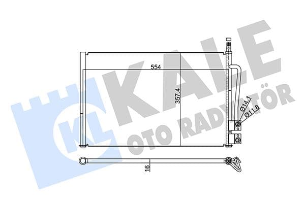 KLİMA RADYATÖRÜ FORD FİESTA-FUSİON 02> 1.4 ZETE...