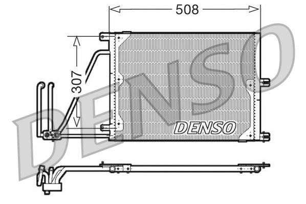CONDENSER. AİR CONDİTİONİNG OPEL VECTRA B (95-03) - DENSO - OEM 1850061