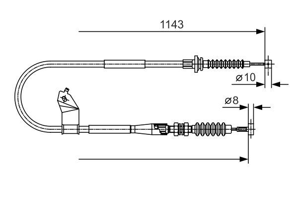 FREN TELİ. 1143 MM - BOSCH