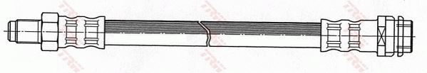 FREN HORTUMU ARKA MERCEDES W202 W203 C208 C209 W210 R129 R170 W140 B901>B905 - TRW - OEM A2104280035