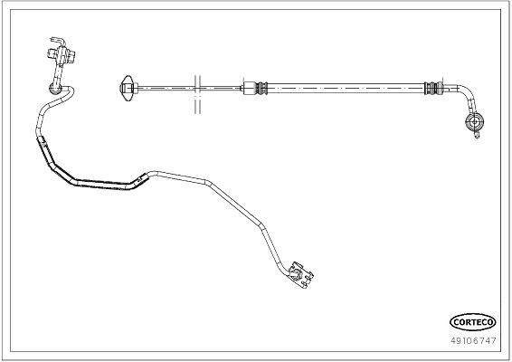 FREN HORTUMU — CORTECO 49106747 - CORTECO - OEM 9807139580
