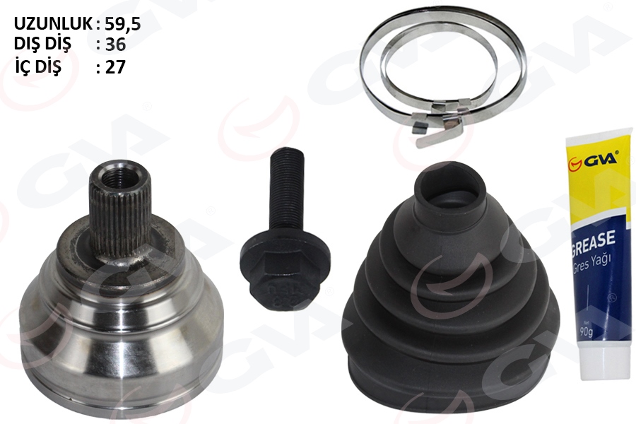 AKS KAFASI DIŞ CADDY-PASSAT-TIGUAN 2.0 TDİ(15-) CUUF-DFSC-DFSF-CUUD-DFSD-CUUB-DFSB-CUUE-DFSE 2.0 TDİ - GVA - OEM 1K0498099G