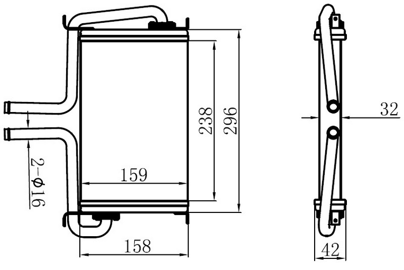 KALORİFER BRAZİNG HEATER A/M(238X160X32)TELCOLİNE - ORIS