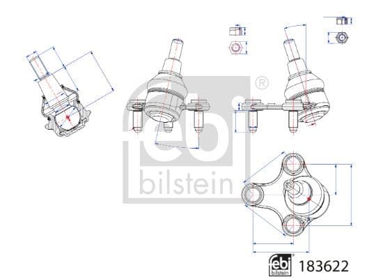 ROTİL ALT SOL FORD CONNECT 22> VW CADDY 22>
