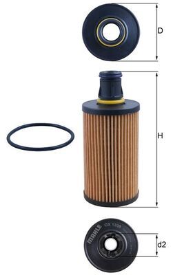YAG FILTRESI LAND ROVER 306DT 306PT DEFENDER L663 RANGE ROVER L405 L494 L560 - MAHLE - OEM LR133455
