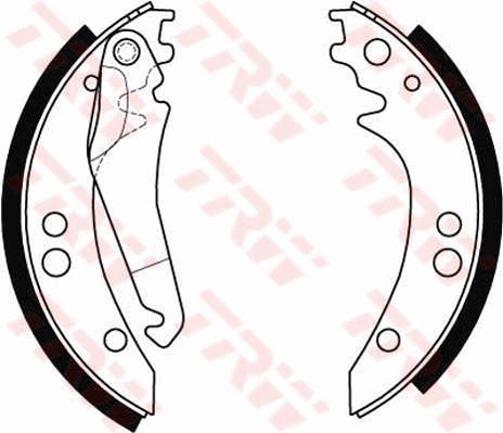 ARKA PABUÇLU BALATA MERCEDES-BENZ G-(W461)-T1 BOX - TRW - OEM A6014300622