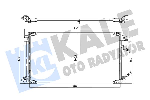KONDENSER TOYOTA C-HR 1.8 Hybrid 16-COROLLA 1.8 Hybrid 18- AL/AL - KALE - OEM 88460F4040
