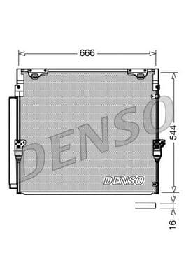 CONDENSER. AİR CONDİTİONİNG TOYOTA LAND CRUISER (J...