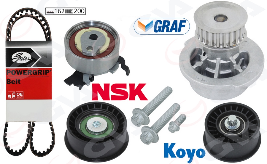 DEVİRDAİMLİ EKSANTRİK GERGİ KİTİ ASTRA G-CORSA C-V - GVA - OEM 95518060