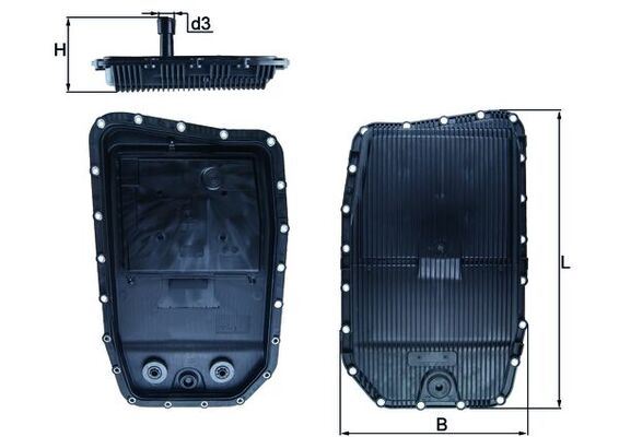 OTOMATIK SANZIMAN YAG KARTERI (GA6HP26Z) BMW E60 E65 E90 E70 E71 F01 E83 . LAND ROVER DISCOVERY III-IV L319 RANGE ROVER L322 L405 L320 - MAHLE - OEM 24117571227