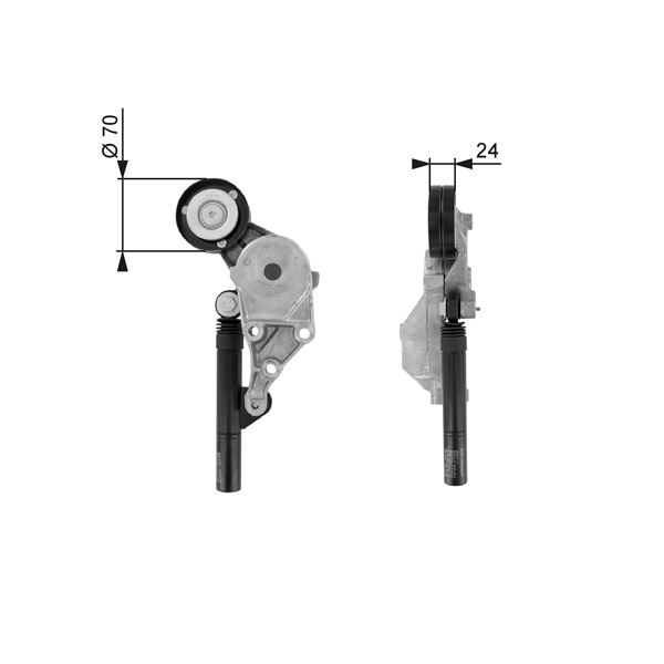 ALTERNATOR GERGI RULMANI A3 LEON OCTAVIA BORA CADDY II 96-06 - GATES - OEM 038903315C