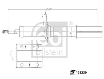 ÖN AMORTİSÖR ( İNCE MİLLİ ) SAG-SOL DUCATO 94>06 BOXER 94>06 JUMPER 94>06 - FEBI - OEM 5202.J0