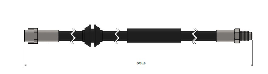 FREN HORTUMU ON MERCEDES W164 X164 - CAVO - OEM A1644200348
