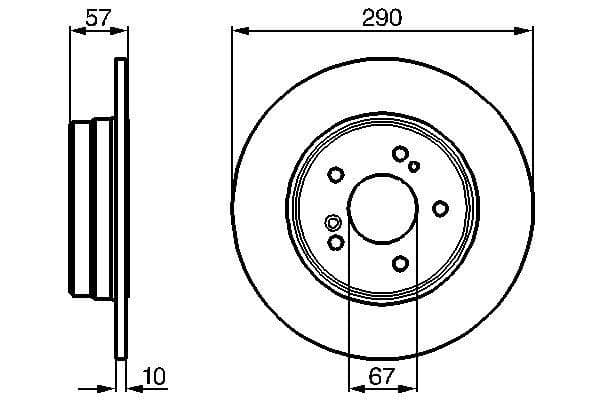FREN DİSKİ. ARKA. [290 / 10-8.3 MM]