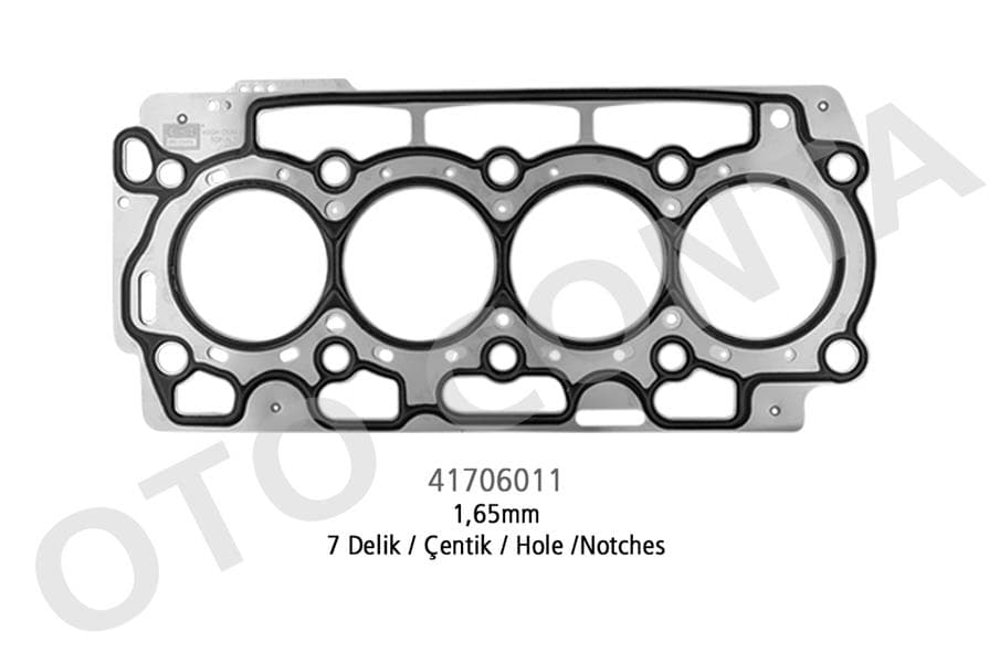 SİLİNDİR KAPAK CONTASI (SKC) ÇELİK MLS 1.65mm 7 DE...