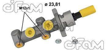 FREN ANA MERKEZİ P307 1.6HDİ-1.6 16V-2.0 16V 00> C4 1.6HDİ-1.6 16V-2.0 16V 04> (23.81mm) - CIFAM - OEM 4601.L3