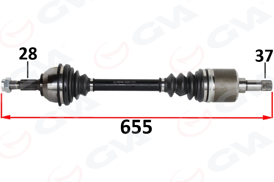 KOMPLE AKS SOL ON FIAT SCUDO (270) 2.0 MJT (07-) - GVA - OEM 1497187080