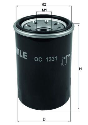 YAĞ FİLTRESİ Oil filter — MAHLE OC1331 - MAHLE