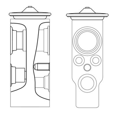 Expansionsventil und Orifice Tube MB (W164) - MAHLE