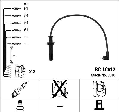RC-LC612 ATEŞLEME KABLOSU - NGK