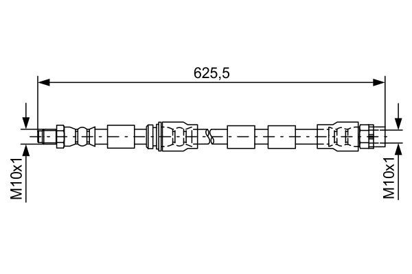 FREN HORTUMU ON BMW E70 F15 E71 E72 F16 - BOSCH - OEM 34306887451