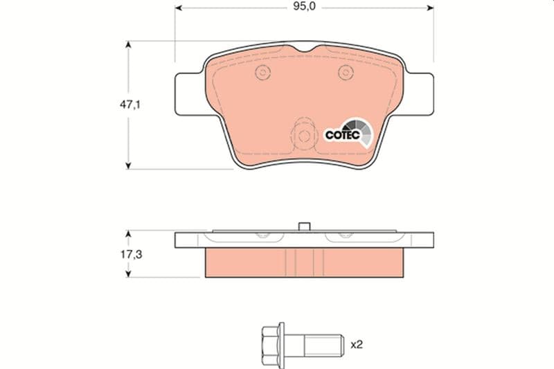ARKA FREN BALATASI PEUGEOT P307 00> P307 SW 02&...