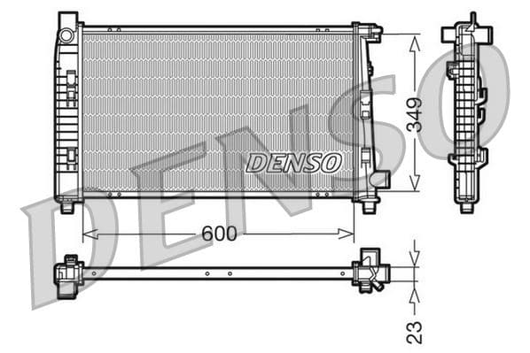 RADİATOR. ENGİNE COOLİNG MERCEDES-BENZ A-CLASS (W1...