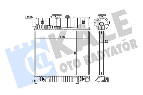 MOTOR SU RADYATORU MERCEDES M111 W202 S202 W210 S2...
