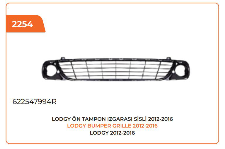ON TAMPON ORTA IZGARA LODGY 2011 > SISLI - DE-GA - OEM 622547994R