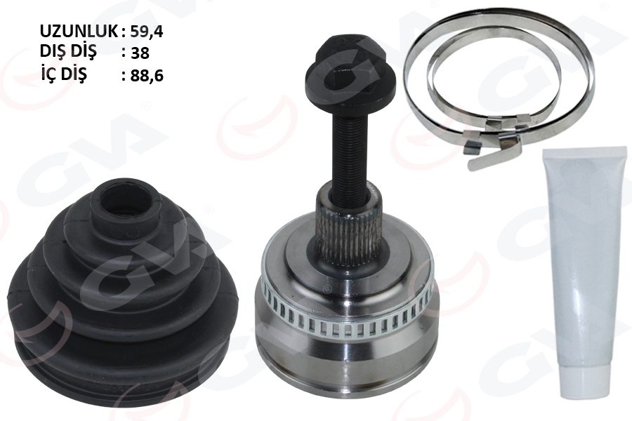 AKS KAFASI DIŞ A4-A6 1.6-1.8 T-2.0 (00-04) ALZ-AVJ-ALT 1.6-1.8 T-2.0 - GVA - OEM 8E0498099D