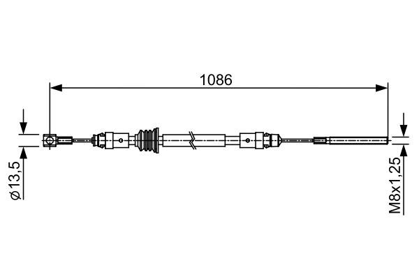 FREN TELİ — BOSCH 1987482547 - BOSCH