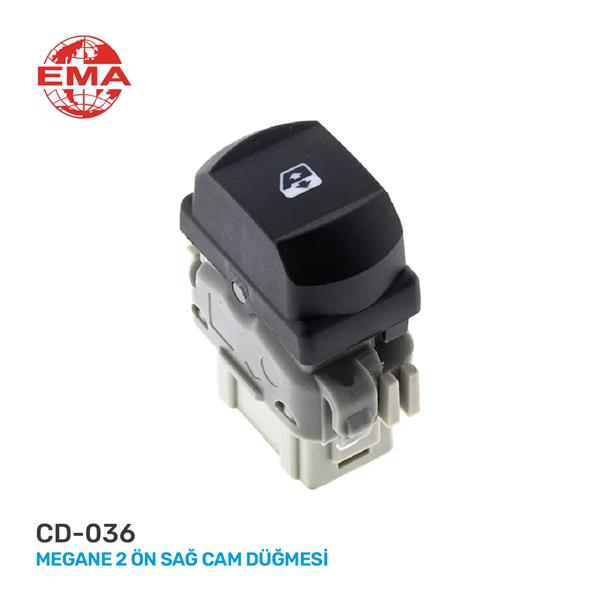 CAM AÇMA ANAHTARI MEGANE II ÖN SAĞ (TEKLİ - YOLCU) - EMA - OEM 8200442266