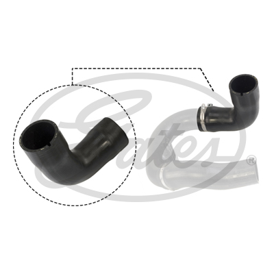 TURBO HORTUMU (DİRSEK) FIAT DOBLO II 09> 1.6 MJTD-2.0 MJTD - GATES - OEM 51832089