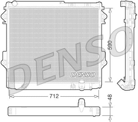 RADİATOR. ENGİNE COOLİNG TOYOTA LAND CRUISER (J200...