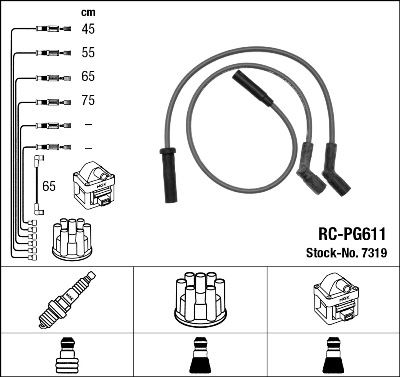 RC-PG611 ATEŞLEME KABLOSU - NGK