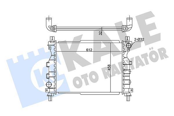 RADYATOR FREELANDER 2.0 TD4-1.8I-2.5I (97+) (AT MT) AL PL BRZ - KALE - OEM PCC000320