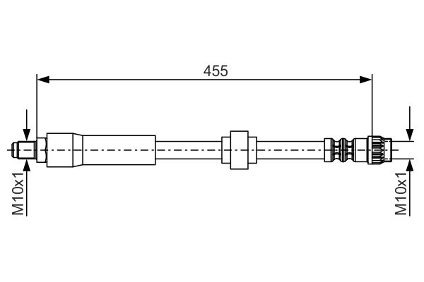 FREN HORTUMU. 455.00 MM - BOSCH