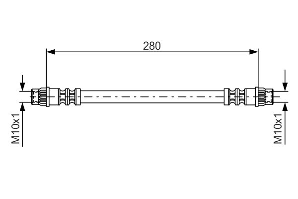 FREN HORTUMU arka LOGAN 04- - CAVO - OEM 7704003765