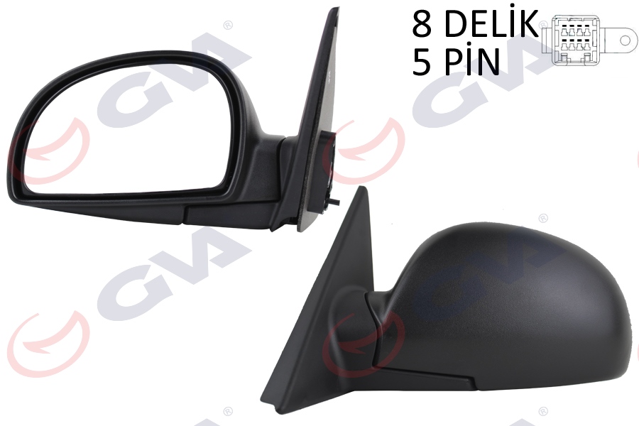 DIŞ DİKİZ AYNASI SOL ACCENT 03> ELEKTRİKLİ+ISITMALI+KONVEKS 5 FİŞ VM-449EHL - GVA - OEM 8761025760