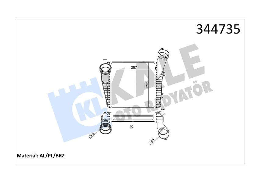 TURBO RADYATÖRÜ (INTERCOOLER) VW TOUAREG 5.0 TDİ (...