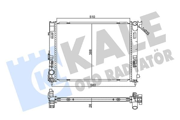 MOTOR SU RADYATÖRÜ NISSAN MICRA V (K14) 16> JUK...