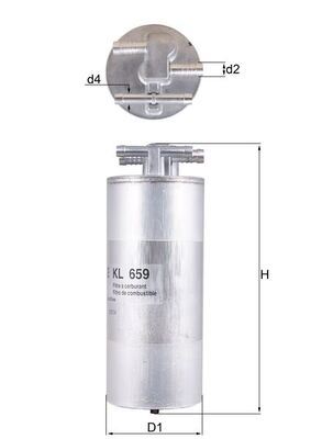 YAKIT FİLTRESİ AUDI A6 2.7 TDI-3.0 TDI (05-11) - MAHLE - OEM 4F0127401H