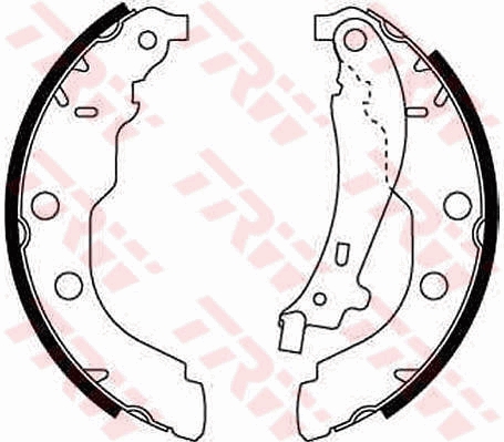 PABUÇLU BALATA KİTİ ARKA AKS CITROËN XSARA (N1) PEUGEOT 406 (8B)-406 BREAK (8E/F)-406 COUPE (8C) - - TRW - OEM 4241J4