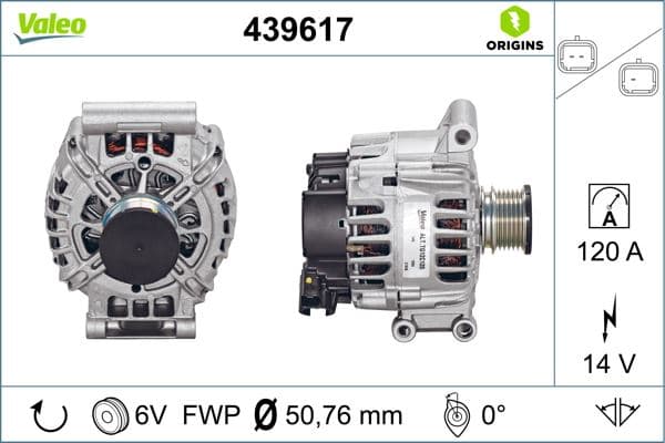 ALTERNATÖR (ŞARJ DİNAMOSU) KOMPLE (120amp) GRANDLA...