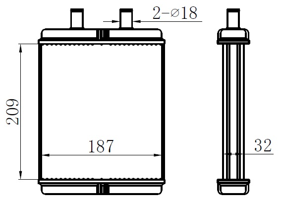 KALORİFER BRAZİNG HEATER A/M(209X187X32)DAİLY YM - ORIS