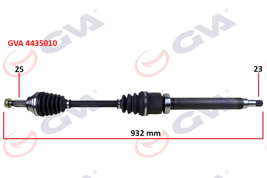 ÖN AKS KOMPLE SAĞ FORD FOCUS I 1.4 16V-1.6 16V-1.8 16V-1.8TDCI 98>04 934MM - GVA - OEM XS4W3B436DB
